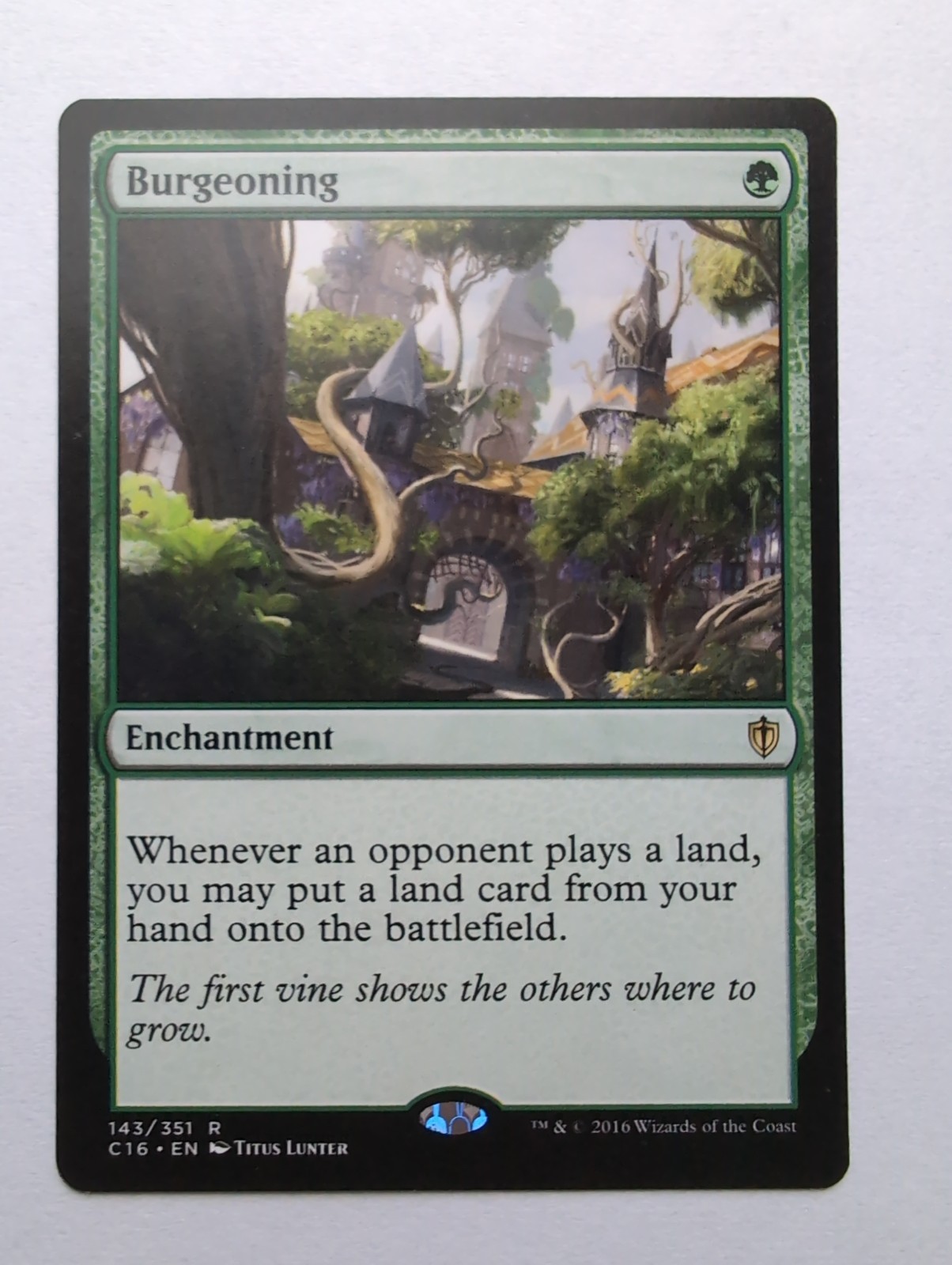 MTG Burgeoning (C16) Commander 2016 Regular Rare 143/351