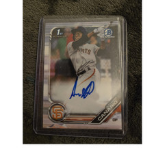 2019 Bowman Chrome Alexander Canario 1st Autograph San Francisco Giants CPA-AC