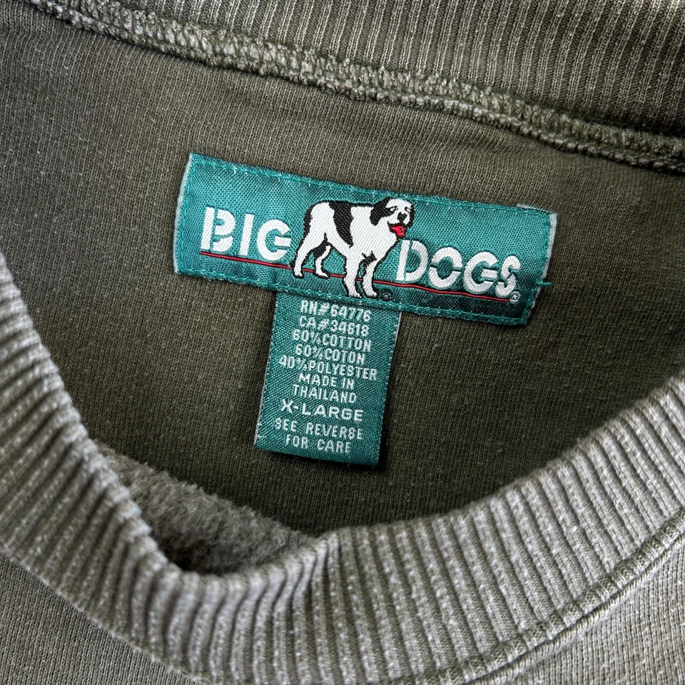 Sudadera De Colección Drive with the Big Dogs Cuello Redondo Golf XL Verde Años 90 y2k Foto 4 de 4
