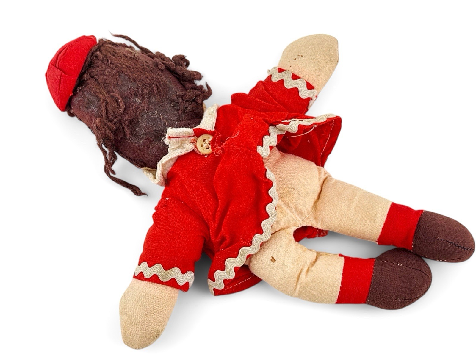 Vintage J. Swedlin Inc. GUND Miniature Little Lulu Stuffed Cloth Rag Doll 7"