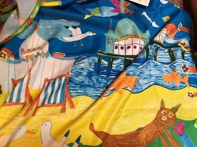 Lush Knot Wrap Tuch Furoshiki   By The Seaside   Brighton Pier   Neu