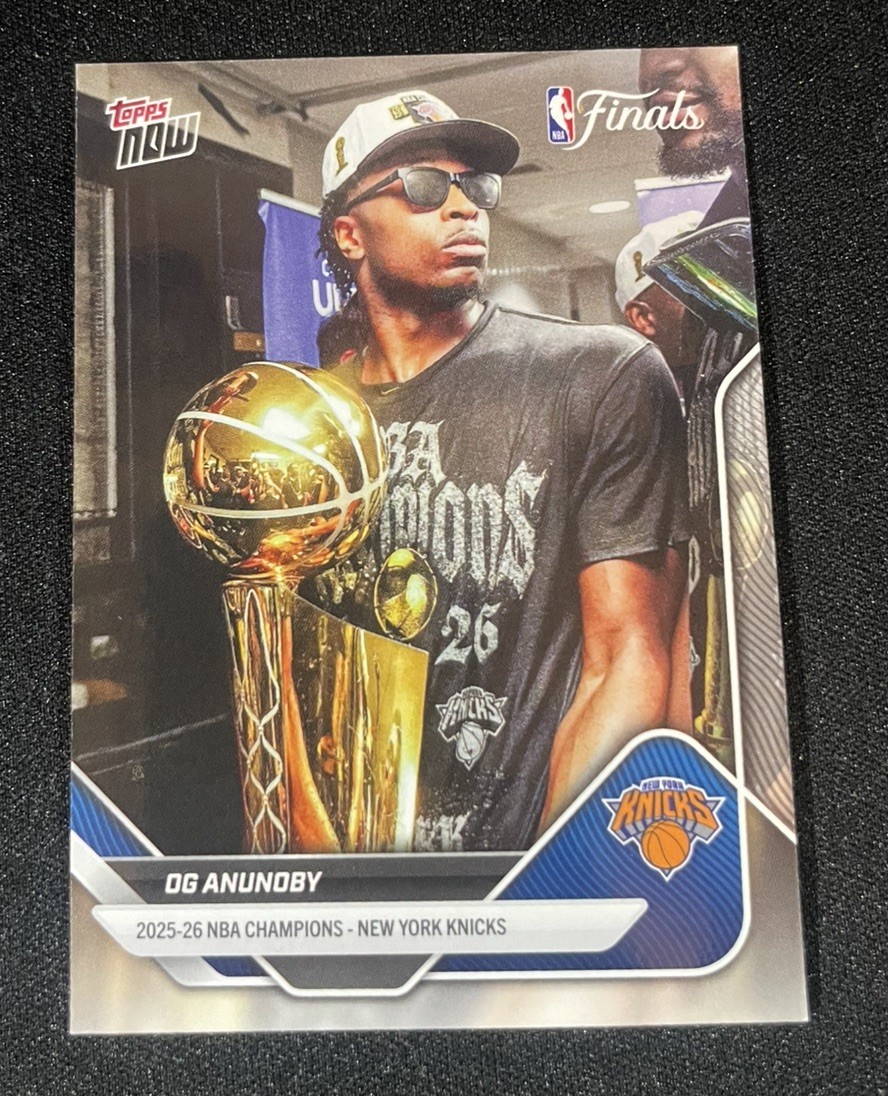 OG Anunoby 2026 Topps Now NBA Champions Knicks C3-SP  Photo Image Variation