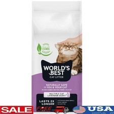 Natural Cat Litter Lavender Clumping Odor Control Lightweight Dust Free Corn New