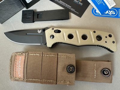 MINT Benchmade 275BKSN Adamas Made In USA New In Box SAND  Discontinued