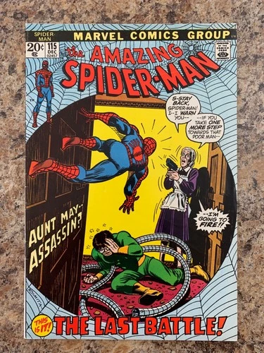 AMAZING SPIDER-MAN #115 -Dec 1972- FN+ 6.5 -3rd Hammerhead App- Doctor Octopus