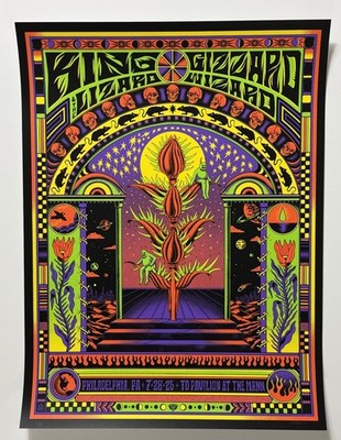 King Gizzard & The Lizard Wizard Poster Philadelphia PA Mann 2025
