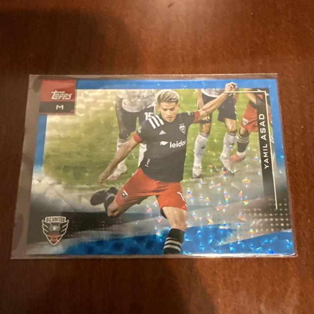 Yamil Asad 2021 Topps MLS Icy Blue Foil /25 DC United