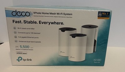 TP-Link | Deco S4 V1 AC1200 | Whole Home Mesh Wi-Fi System (3-Pack) Complete