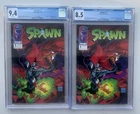Spawn #1 Image Comics 1992 CGC GRADED 9.4 and 8.5