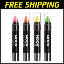 Mess-Free Blacklight Face Paint Sticks - Pastel Colors for Creative Designs
