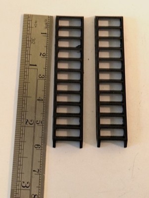 Ship Model Fittings Parts 2 Brown Plastic Ship ladders 60mm x 12mm