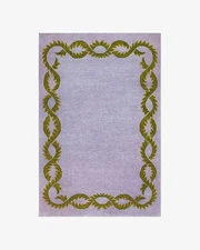 Handmade Modern Style Hand-Tufted 100 % NZ Wool Climbing Vine – Lilac Area Rug