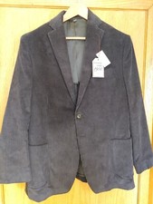 Jos A Bank 46R Navy Blue Corduroy 1905 Sport Coat NWT Tailored Fit