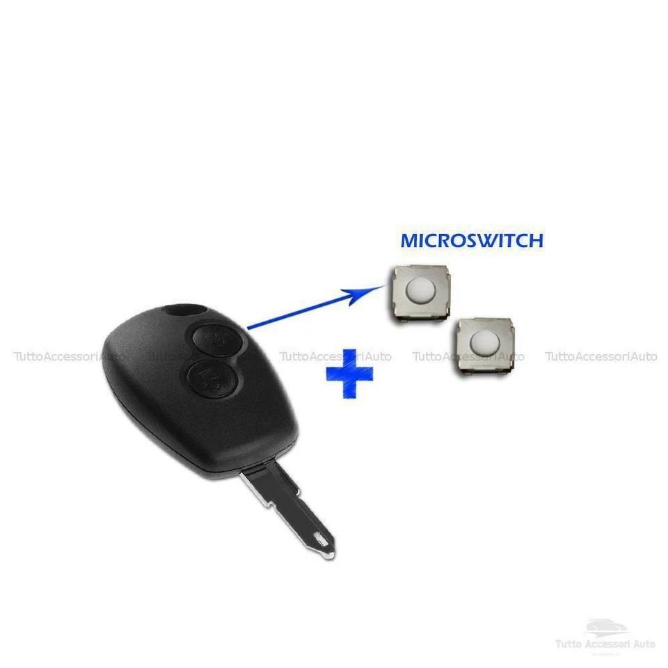 1 EN SMARTECH Coquille Coque Avec Micro Boutons Télécommande Clé 2 Touches Dacia Logan Duster
