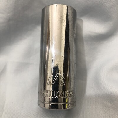 #ad #ad Husky 7 8quot; SAE Deep Chrome Socket 1 2quot; Drive 12 Point Large Print $6.22