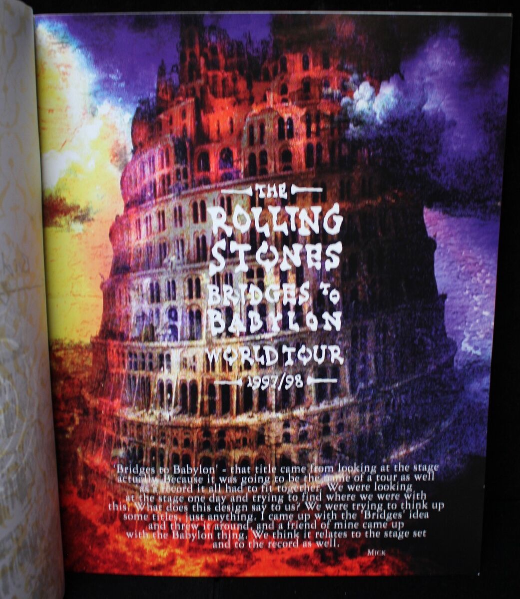 ORIGINAL 1997/98 ROLLING STONES “BRIDGES TO BABYLON ORIGINAL 1997/98 ROLLING STONES “BRIDGES TO BABYLON