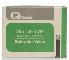 Bicycle Inner Tube 26 x 2.1 - 2.3” Qtubes