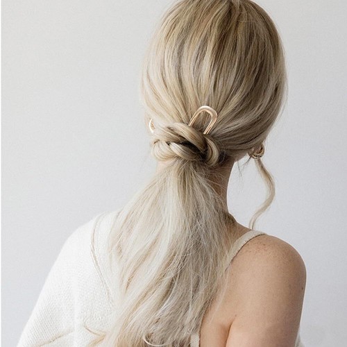 Confezione 4 Spille Capelli Forma U Metallo Forchetta Capelli Francesi per Panini Donna Ragazza Acconciatura - Foto 5 di 8