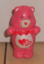 1984 Kenner Care Bears Love A Lot Bear Mini Pvc Figure Vintage 80's 3