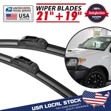 21in&19in Windshield Wiper Blades Bracketless J-HOOK For Kia Spectra 2002-2004