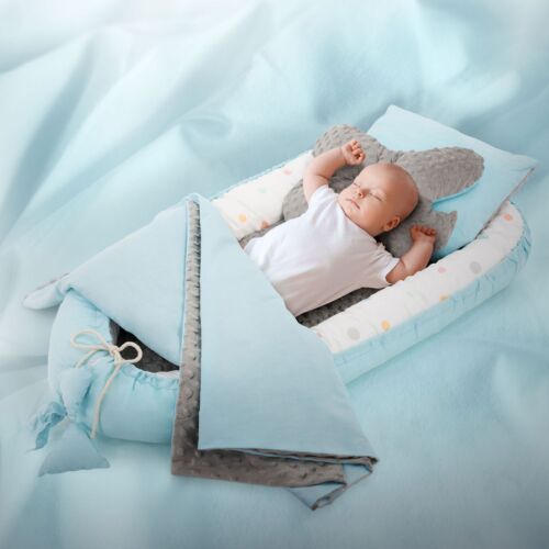 5tlg Set Joyz Baby Nestchen Kokon Babynest Kuschelnest Babynestchen Baumwolle - Bild 1 von 6