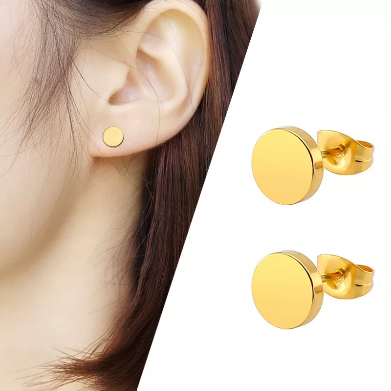 Share more than 137 flat black stud earrings latest