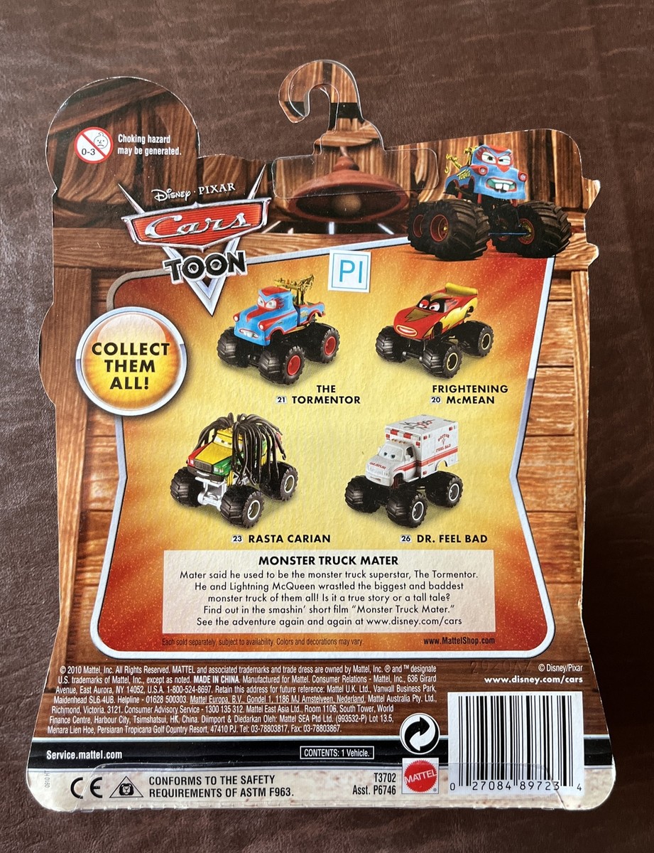 Disney Pixar Cars DR FEEL BAD Deluxe Tall Tales Toon Monster Truck