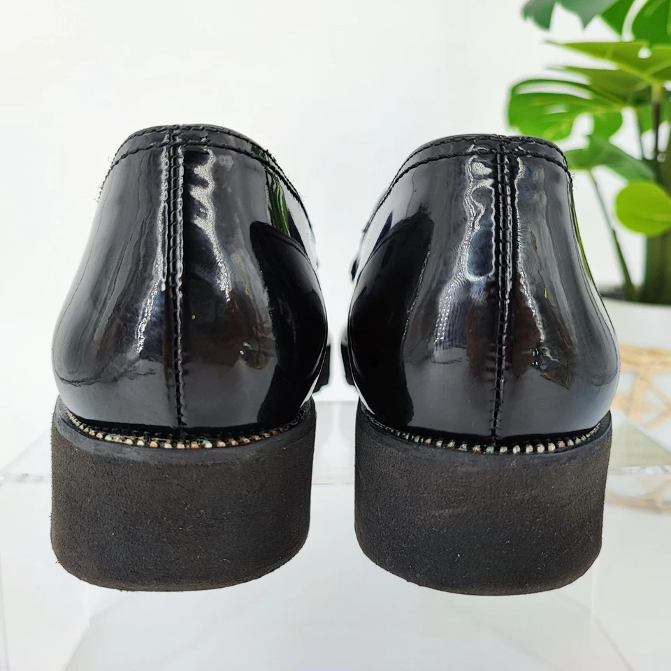 Mocasines para mujer Paul Green Ariana charol negro talla 6 EE. UU. Foto 3 de 4