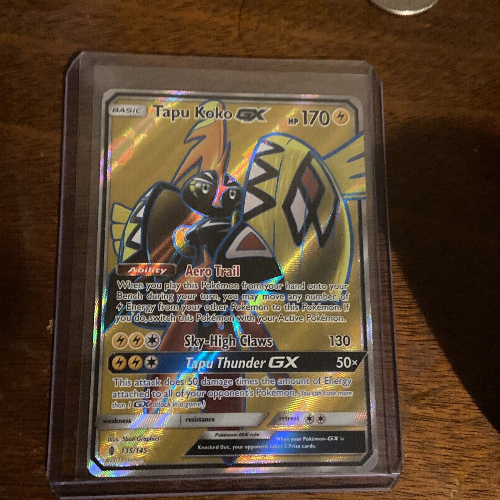 Mavin  Tapu Koko GX 135/145 Ultra Rare - Guardians Rising - Pokemon Card -  (24)