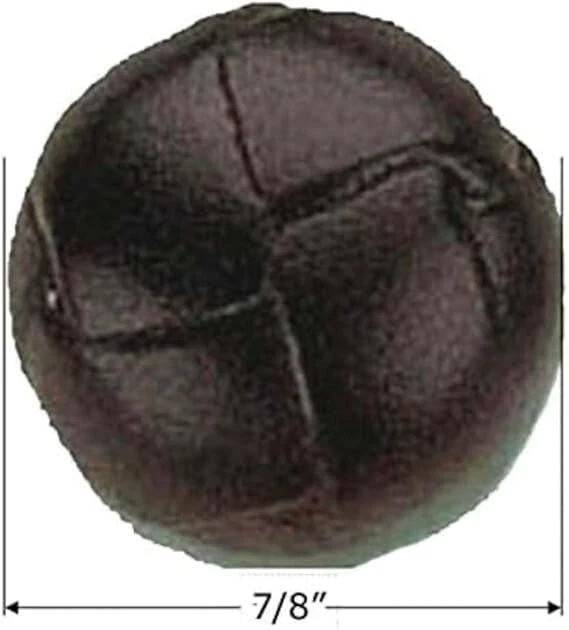ATbutton Brand 4 Large (7/8 inch), Brown, Genuine Leather Buttons- Hand Crafted - Image 2 of 3