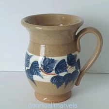 Mill Creek Stoneware Glazed Mug or Creamer Coshocton Ohio Folk Rustic Farmhouse
