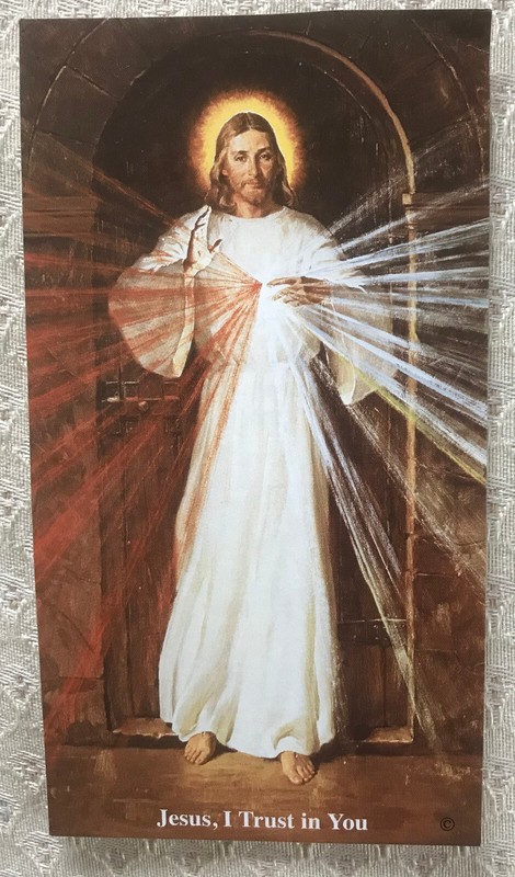 Prayer Card: 'Jesus I Trust in You - The Chaplet of the Divine Mercy'