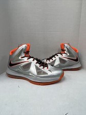 Nike LeBron 10 Diana Taurasi Phoenix Mercury PE Away Silver 2013 Sz 13 Brand New