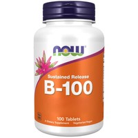 NOW Foods, Vitamin B-100 Sustained Release, 100 Tabletten - Blitzversand