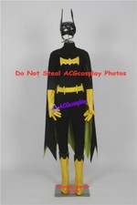 Batgirl Cosplay Costume black dc batman batwoman Cosplay Costume incl headgear