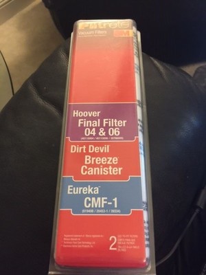 Filtrete 3M Vacuum Filter #64810 Hoover Final Filtr 04 & 06 CMF-1 New!!!