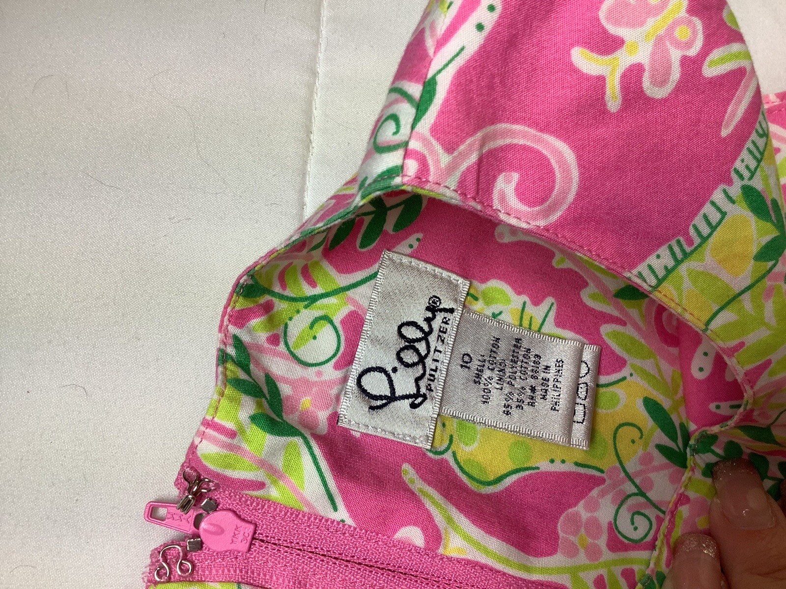 FILA Abito vintage Lilly Pulitzer Millionaires Row per ragazze taglia 10