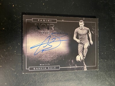 2016-17 Panini Noir Gareth Bale On Card Auto Black & White 54/75 Wales