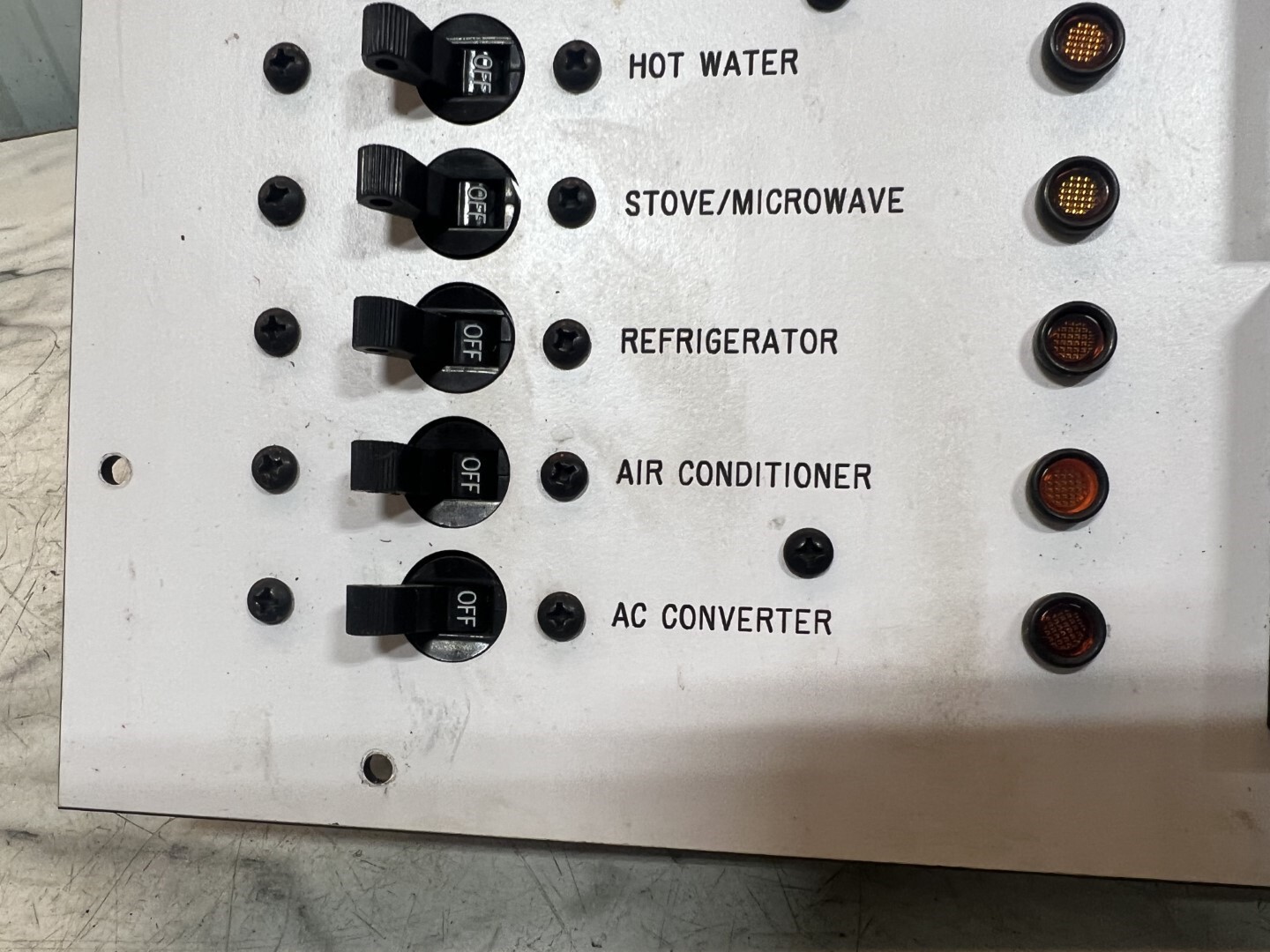 89 Sea Ray 280 Boat shore power control switch breaker board panel eBay