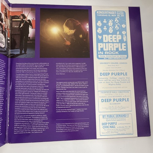 Deep Purple Scandinavian Nights Live In Stockholm 1970 2x LP Vinyl Record - Picture 4 of 9