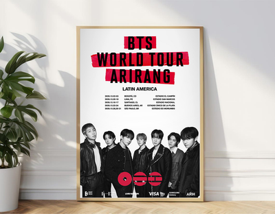 BTS WORLD TOUR 'ARIRANG' IN LATIN AMERICA 2026 Poster | eBay