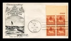 US COVER FORT BLISS CENTENNIAL FDC SCOTT 976 PLATE BLOCK FLEETWOOD CACHET
