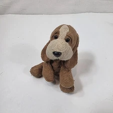 Russ Berrie Luv Pets BAILEY Puppy Hound Dog Brown Beanbag Plush