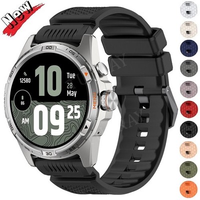 For Ticwatch Pro 5 Enduro Atlas 24mm Sport Silicone Wrist Band Strap Replacement