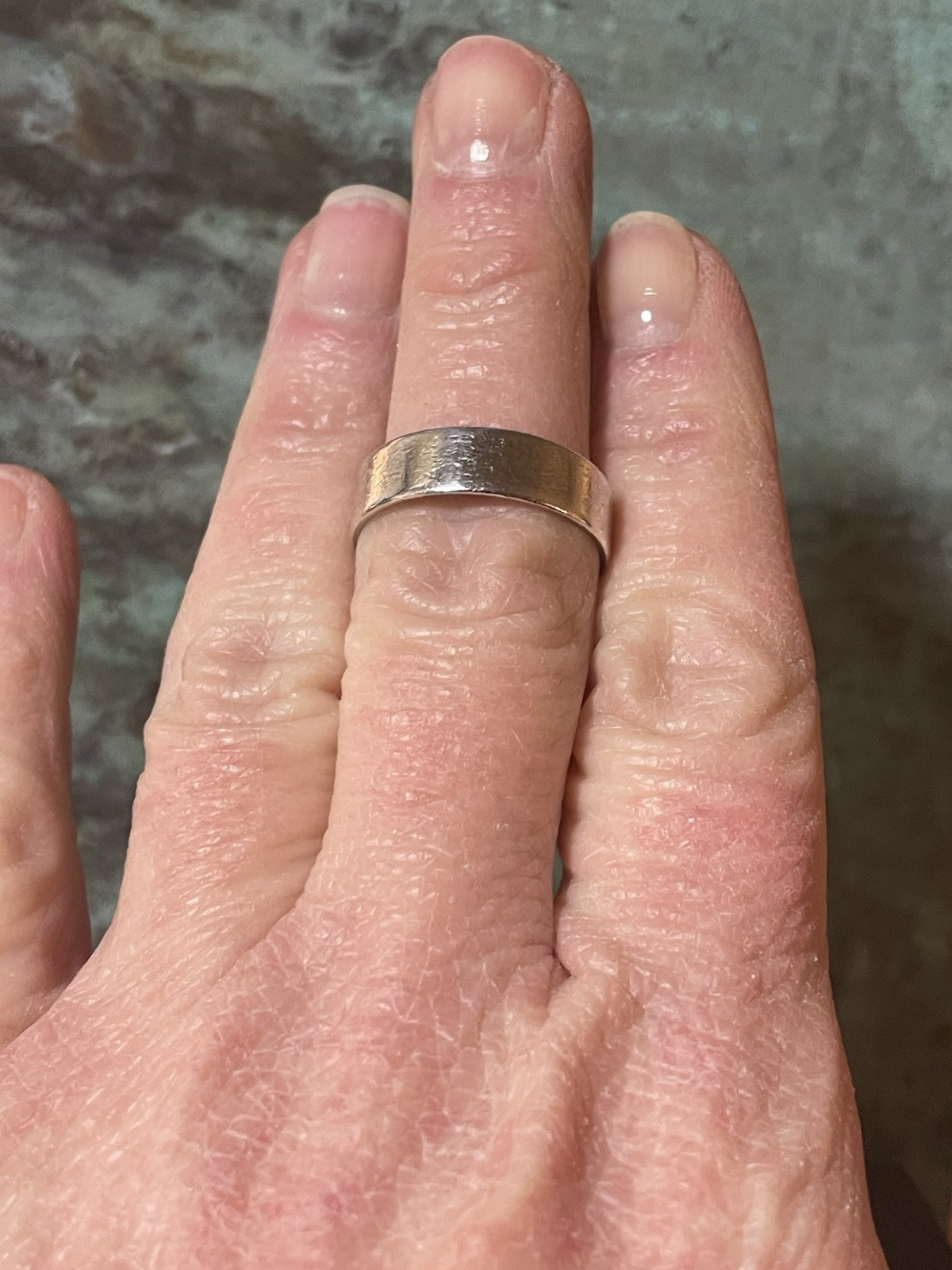 925 Sterling Silver Basic Band Size 8 - image 7