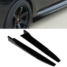 SCITOO Gloss Black ABS Universal Side Skirt Rocker Splitters Winglet Canard Diff