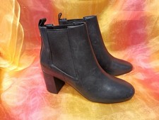 NEW  Cole Haan Black Block Heel Ankle Booties 6-1/2 B / Size 6.5 B 