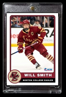 2023 Will Smith NCAA Future Stars Rookie Card #6 Boston College Hockey
