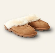 New 100 Authentic UGG Women's Shoes Coquette Soft Slippers Sandals Chestnut
