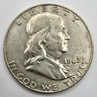 1962 D Franklin Half Dollar XF/AU You Grade It 90% Silver Type Coin EF Free Ship